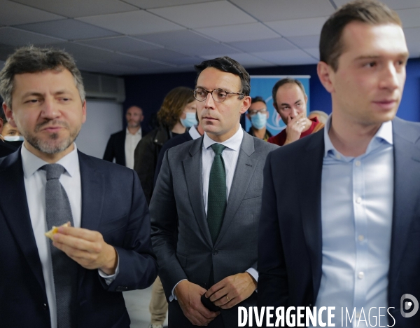 Inauguration du QG de la campagne presidentielle de 2022 de Marine Le Pen