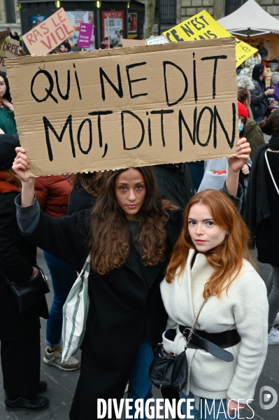 Manifestation contre les violences sexistes et sexuelles, à Paris le 20 novembre 2021. International women sday in Paris.