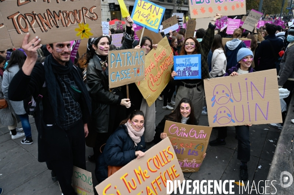 Manifestation contre les violences sexistes et sexuelles, à Paris le 20 novembre 2021. International women sday in Paris.