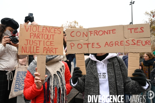 Manifestation contre les violences sexistes et sexuelles, à Paris le 20 novembre 2021. International women sday in Paris.