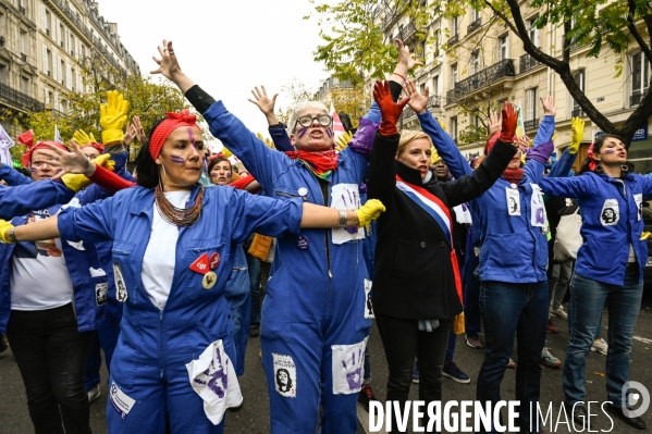 Manifestation contre les violences sexistes et sexuelles, à Paris le 20 novembre 2021. International women sday in Paris.