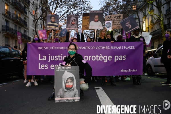 Manifestation contre les violences sexistes et sexuelles, à Paris le 20 novembre 2021. International women sday in Paris.