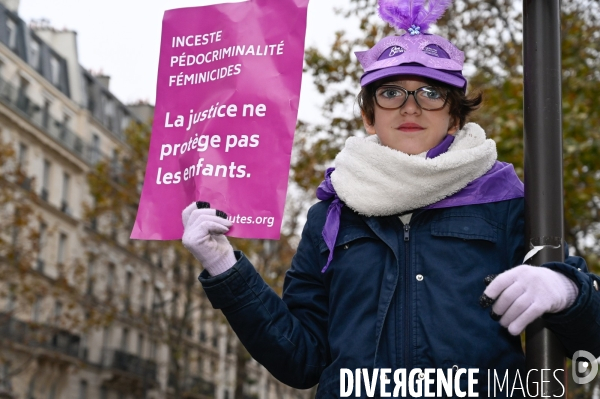 Manifestation contre les violences sexistes et sexuelles, à Paris le 20 novembre 2021. International women sday in Paris.