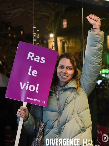 Manifestation contre les violences sexistes et sexuelles, à Paris le 20 novembre 2021. International women sday in Paris.