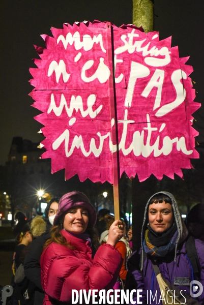 Manifestation contre les violences sexistes et sexuelles, à Paris le 20 novembre 2021. International women sday in Paris.