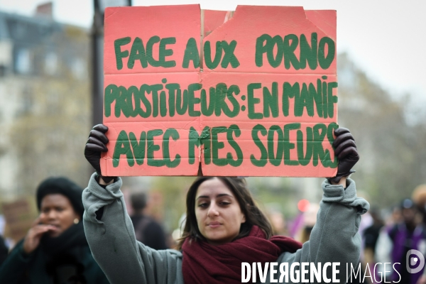 Manifestation contre les violences sexistes et sexuelles, à Paris le 20 novembre 2021. International women sday in Paris.