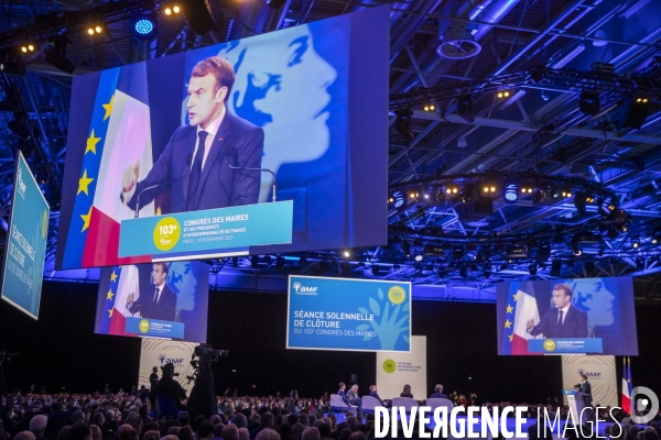 Emmanuel Macron au Congrès des maires de France