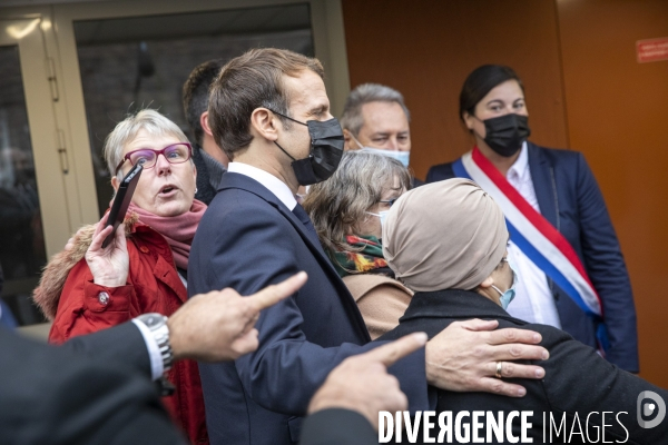 Emmanuel Macron dasn le Nord et l Aisne