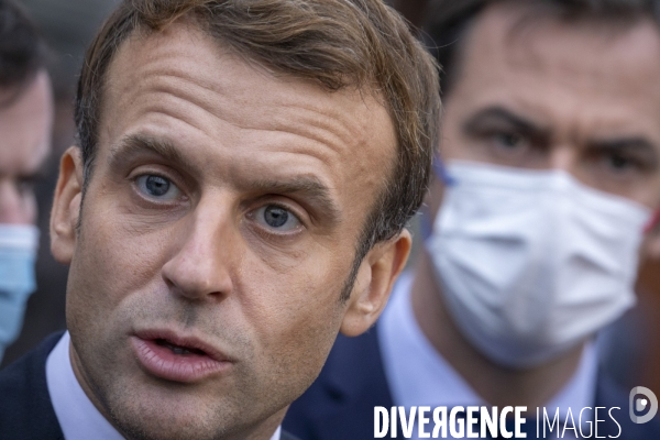 Emmanuel Macron dasn le Nord et l Aisne