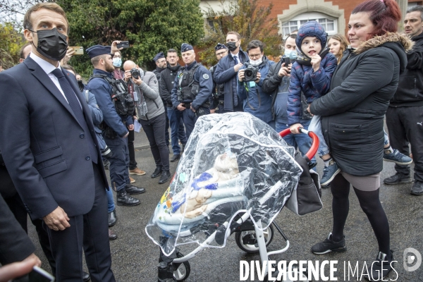 Emmanuel Macron dasn le Nord et l Aisne