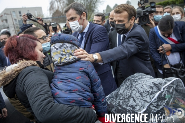 Emmanuel Macron dasn le Nord et l Aisne