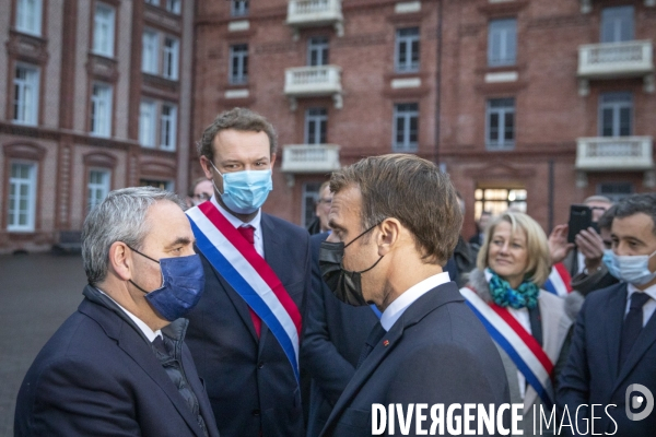 Emmanuel Macron dasn le Nord et l Aisne