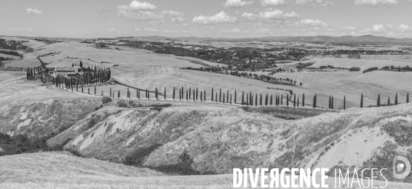 La toscane vue  avec un smartphone