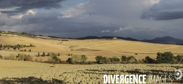 La toscane vue  avec un smartphone