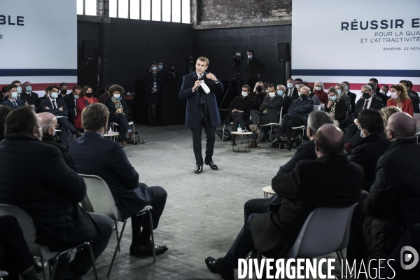 Emmanuel Macron à Amiens