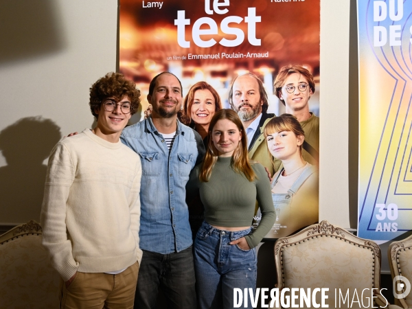 Le réalisateur Emmanuel POULAIN-ARNAUD présente son film  LE TEST , avec les jeunes comédiens Chloé BARKOFF-GAILLARD et Matteo PEREZ, au festival du film de Sarlat 2021.