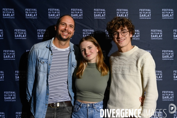 Le réalisateur Emmanuel POULAIN-ARNAUD présente son film  LE TEST , avec les jeunes comédiens Chloé BARKOFF-GAILLARD et Matteo PEREZ, au festival du film de Sarlat 2021.