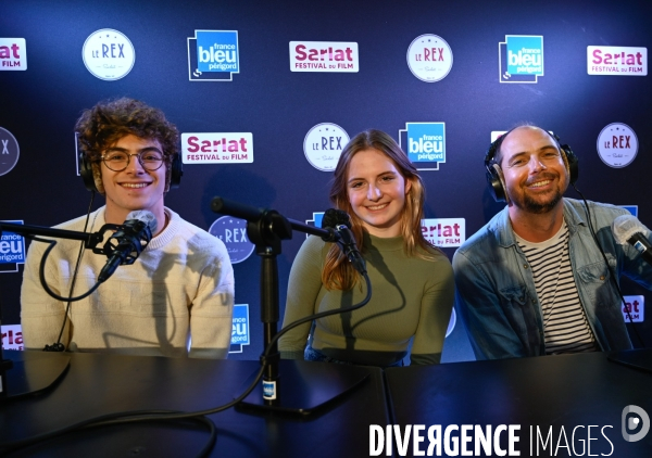 Le réalisateur Emmanuel POULAIN-ARNAUD présente son film  LE TEST , avec les jeunes comédiens Chloé BARKOFF-GAILLARD et Matteo PEREZ, au festival du film de Sarlat 2021.