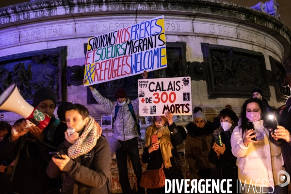 Hommage aux 27 personnes mortes dans la Manche