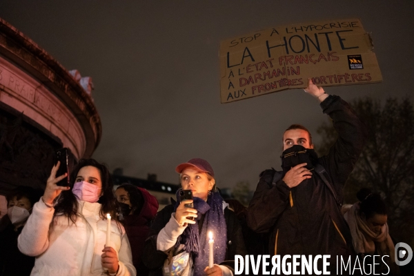 Hommage aux 27 personnes mortes dans la Manche