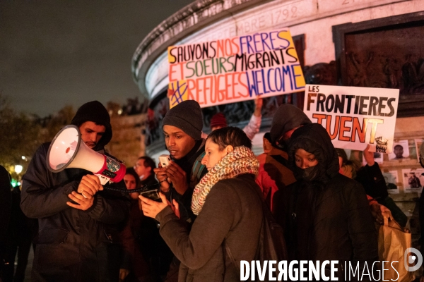 Hommage aux 27 personnes mortes dans la Manche