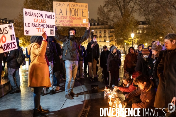 Hommage aux 27 personnes mortes dans la Manche