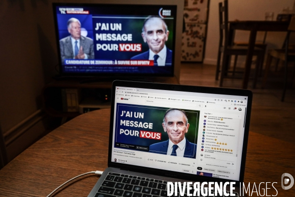 Eric zemmour - la candidature sur youtube