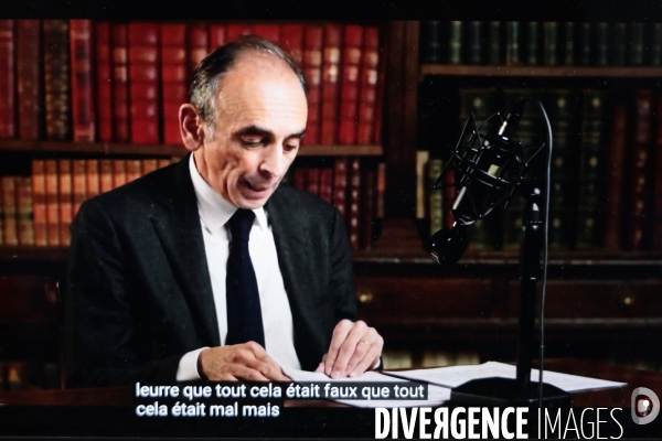 Eric zemmour - la candidature sur youtube