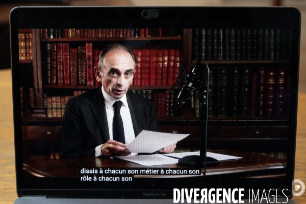 Eric zemmour - la candidature sur youtube