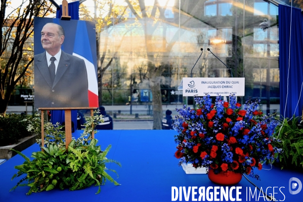 Inauguration du quai Jacques Chirac
