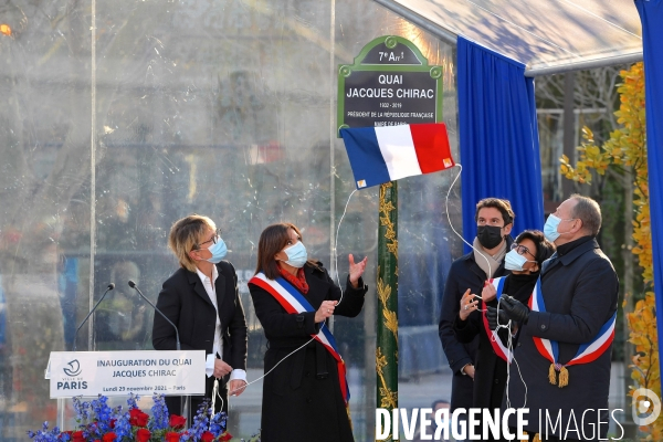 Inauguration du quai Jacques Chirac