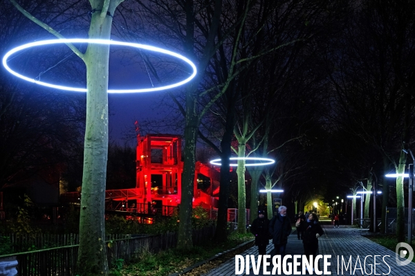 Parcours lumiéres à la Villette