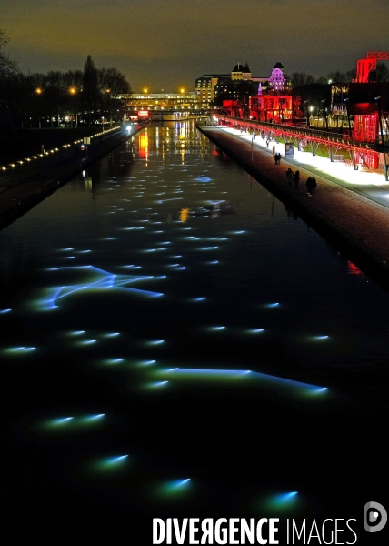 Parcours lumiéres à la Villette