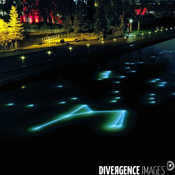 Parcours lumiéres à la Villette