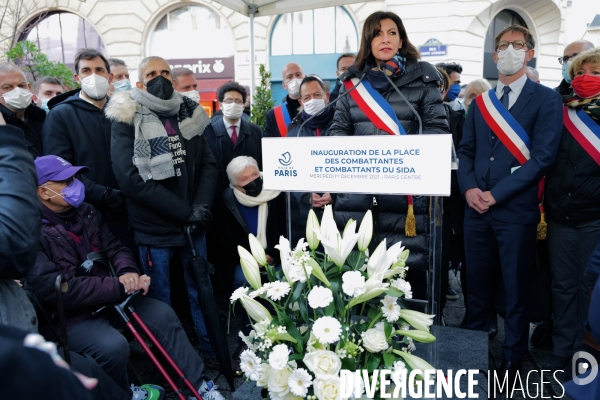 Inauguration de la Place des Combattantes et Combattants du sida