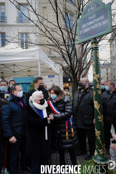 Inauguration de la Place des Combattantes et Combattants du sida