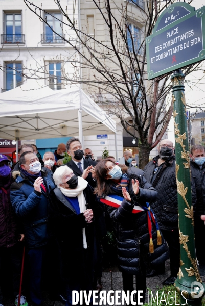 Inauguration de la Place des Combattantes et Combattants du sida