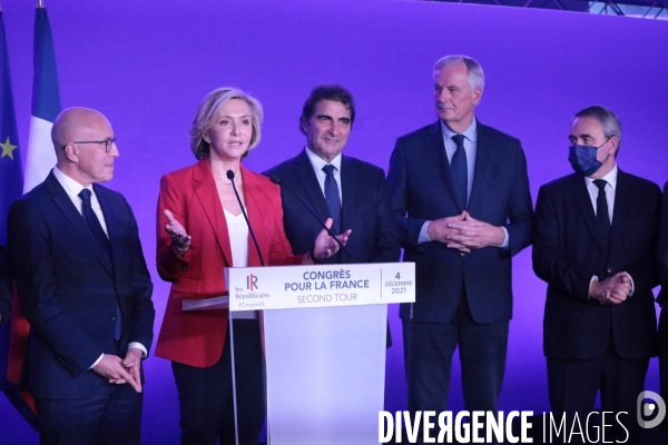 Valerie Pecresse candidate des Republicains à la Presidentielle de 2022