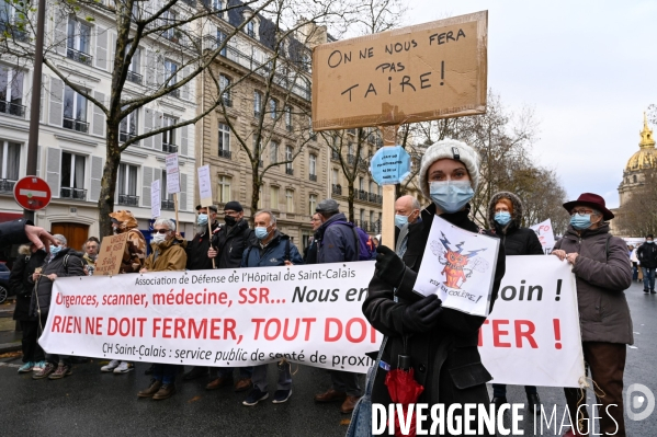 Manifestation des soignants à Paris pour denoncer le manque de moyens dans l hopital public. Caregivers demonstration for the public hospital.