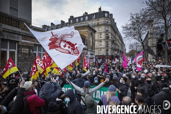 Manifestation AntiFa et contre le meeting d Eric Zemmour à Paris