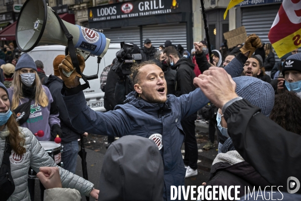 Manifestation AntiFa et contre le meeting d Eric Zemmour à Paris