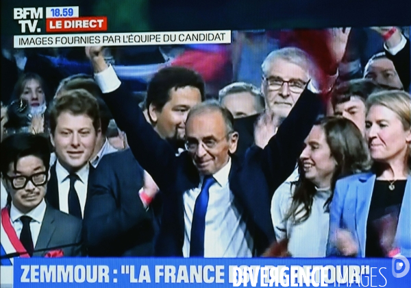 Retransmission du 1er meeting d Eric Zemmour, en direct sur BFM tv