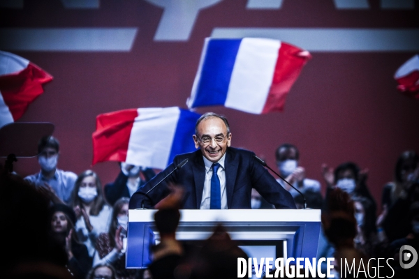 Premier meeting du candidat eric zemmour, a villepinte.