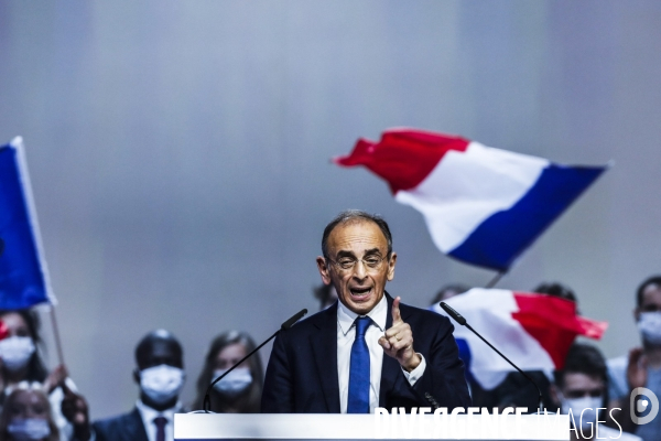 Premier meeting du candidat eric zemmour, a villepinte.