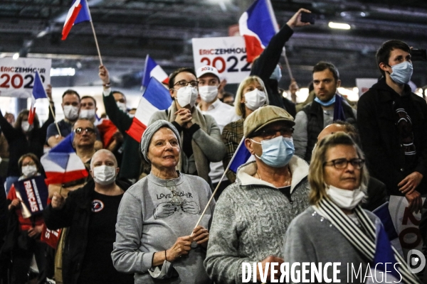 Premier meeting du candidat eric zemmour, a villepinte.