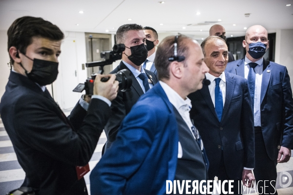 Premier meeting du candidat eric zemmour, a villepinte.
