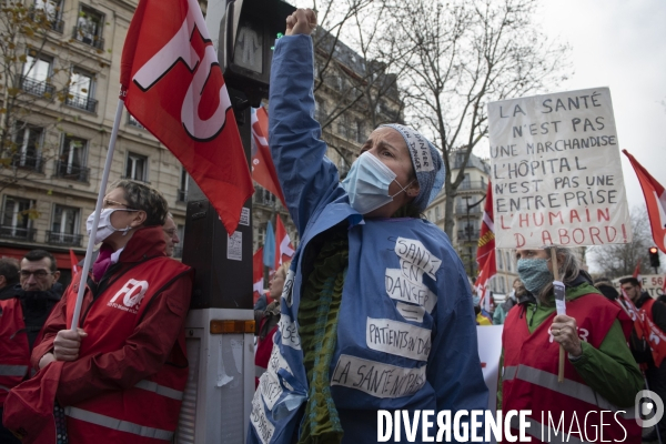 Manifestation des soignants