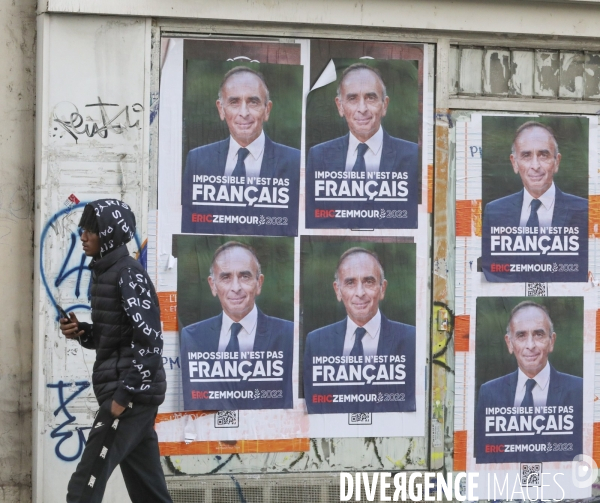 Affiche de campagne et slogan pour la campagne presidentielle d eric zemmour