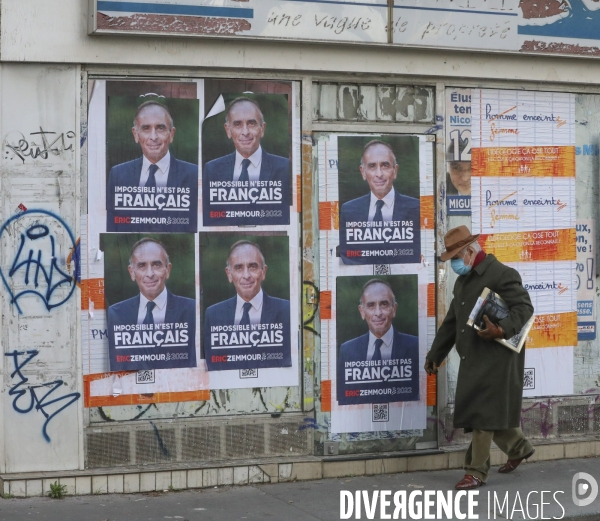 Affiche de campagne et slogan pour la campagne presidentielle d eric zemmour