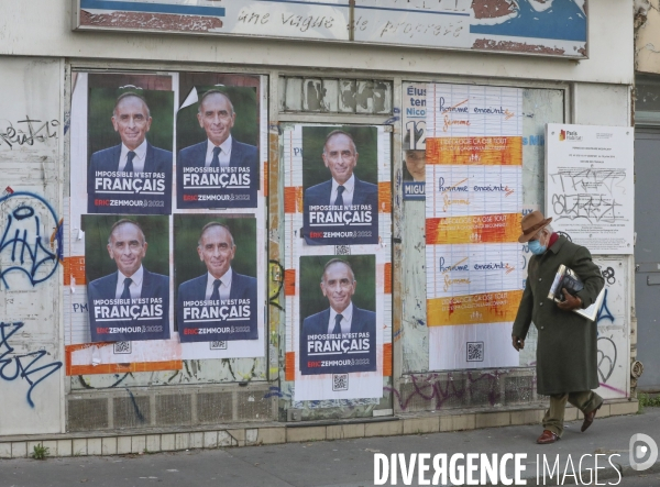 Affiche de campagne et slogan pour la campagne presidentielle d eric zemmour